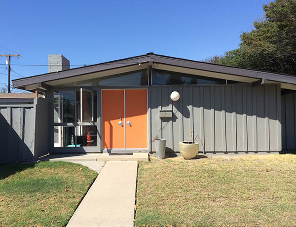 Orange and gray modern ranch